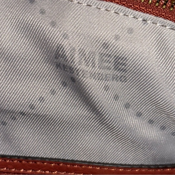 Aimee Kestenberg Tuscany Pebbled Leather & Suede Purse Hobo Bag Terracotta - Picture 6 of 12